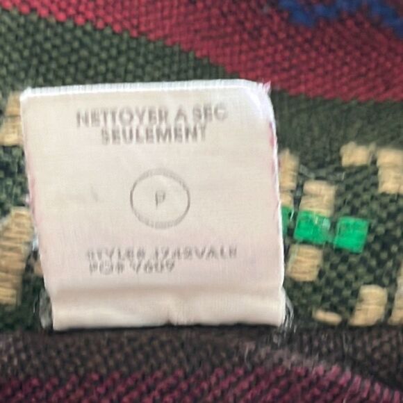 Vintage Element Womens Multicolor Fair Isle Snap Button Front Vest Jacket Size P - Picture 6 of 7